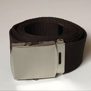 BNIB - Adjustable Brown Canvas Belt